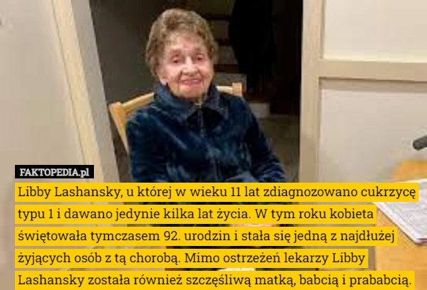 
    Libby Lashansky, u której w wieku 11 lat zdiagnozowano cukrzycę typu 1 i