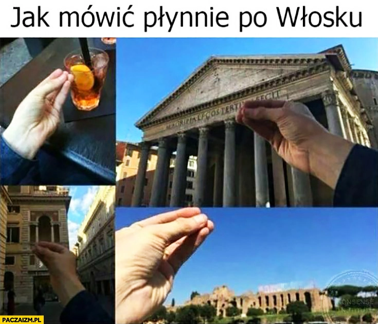 
    Jak mówić płynnie po Włosku złożone palce