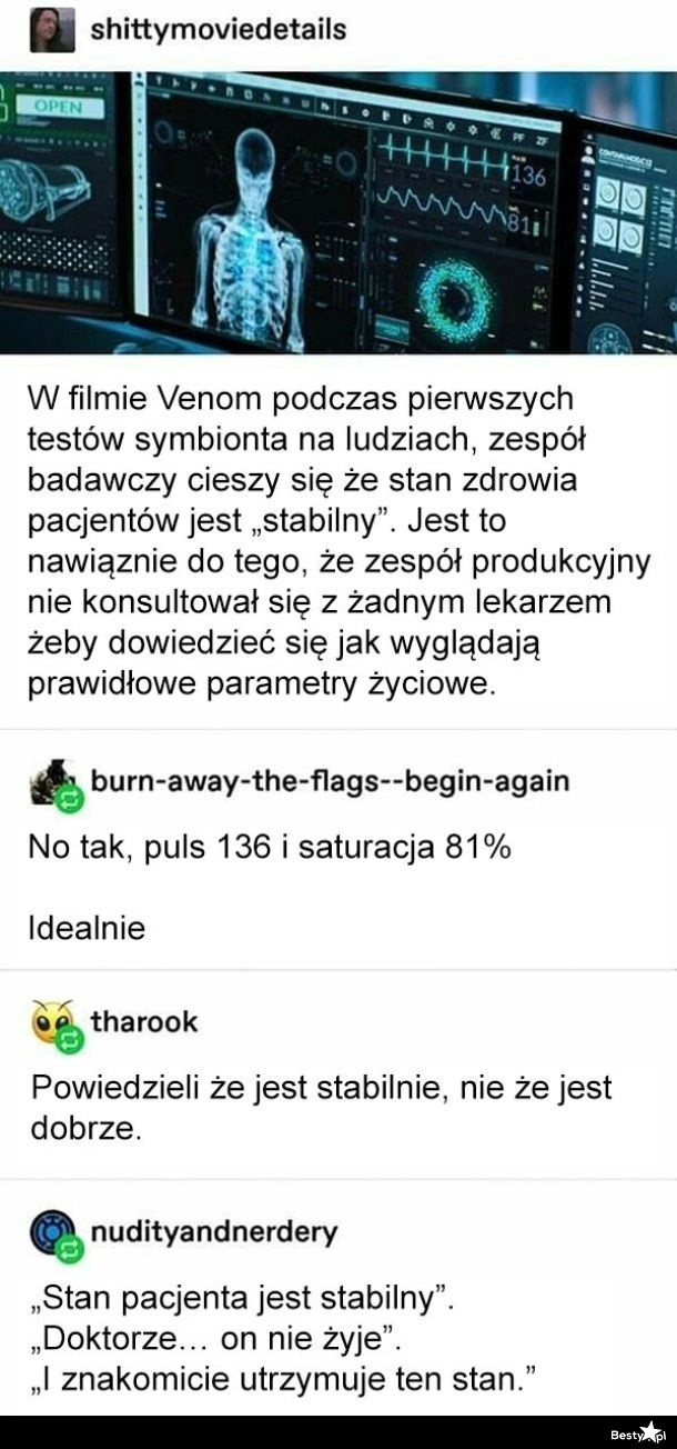 
    Parametry życiowe 