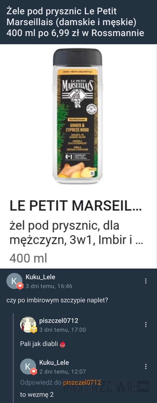 
    Żel pod prysznic