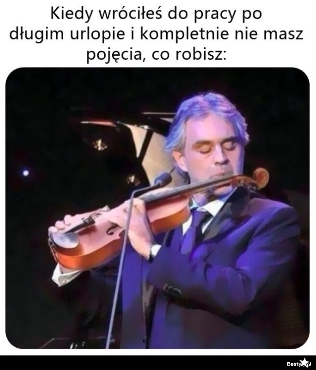 
    Powrót po urlopie 