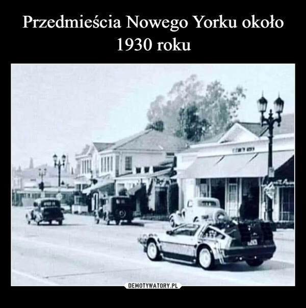 
    Przedmieścia Nowego Yorku około 1930 roku