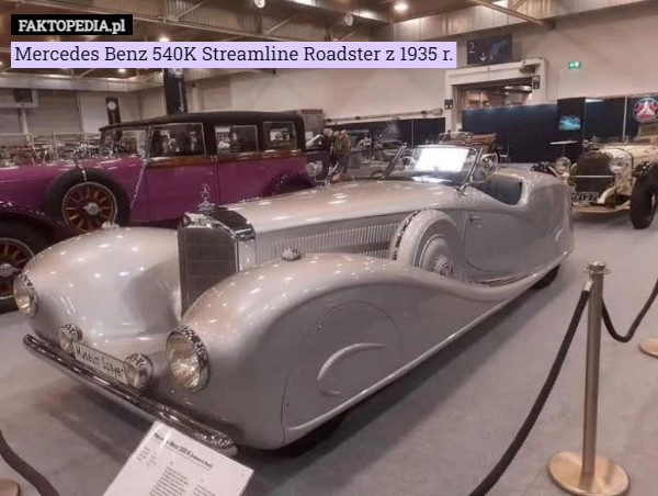 
    Mercedes Benz 540K Streamline Roadster z 1935 r.