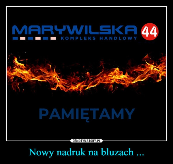 
    Nowy nadruk na bluzach ...