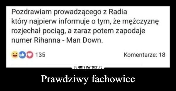 
    Prawdziwy fachowiec