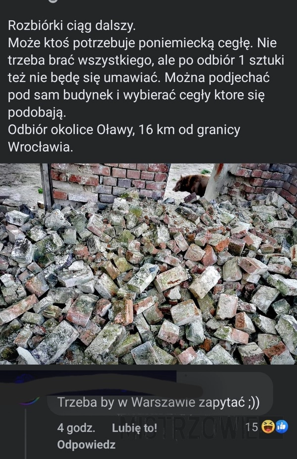 
    Cegły dla stolicy