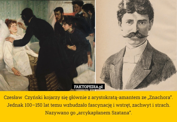 
    Czesław  Czyński kojarzy się głównie z arystokratą-amantem ze „Znachora”.