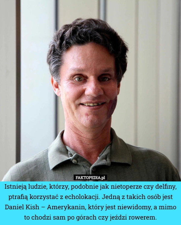 
    Istnieją ludzie, którzy, podobnie jak nietoperze czy delfiny, ptrafią korzystać