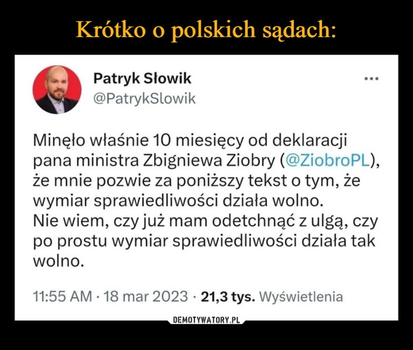 
    Krótko o polskich sądach: