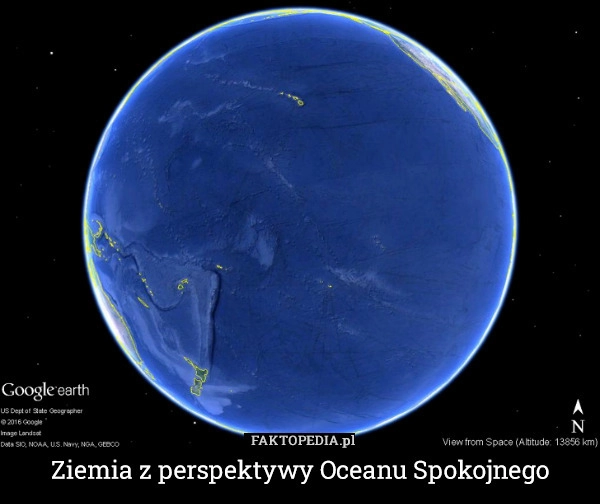 
    Ziemia z perspektywy Oceanu Spokojnego