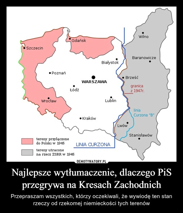 
    Najlepsze wytłumaczenie, dlaczego PiS przegrywa na Kresach Zachodnich