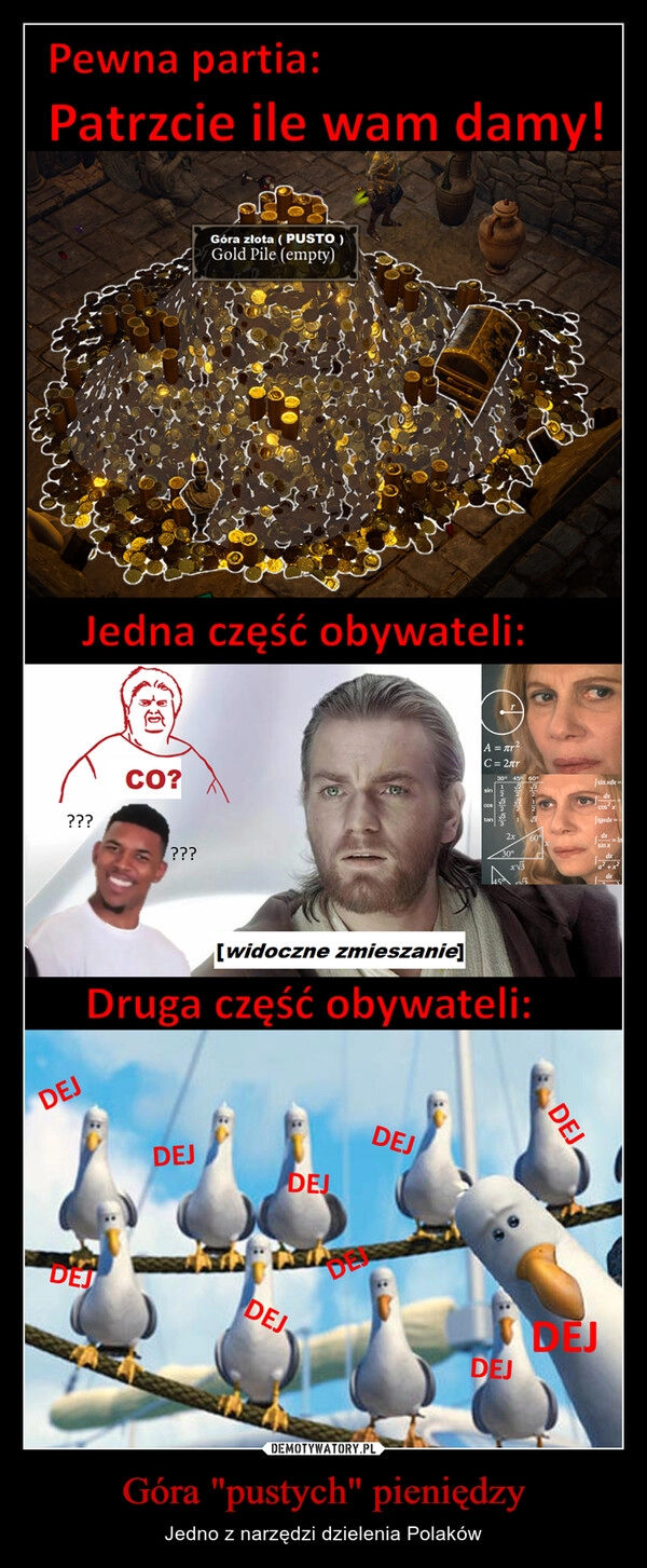 
    Góra "pustych" pieniędzy