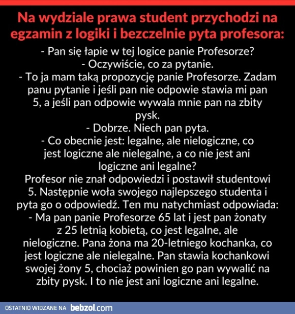 Egzamin z logiki 