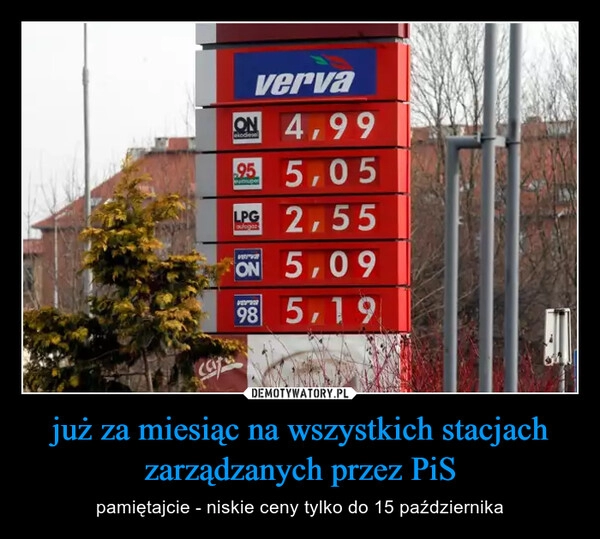 
    już za miesiąc na wszystkich stacjach zarządzanych przez PiS