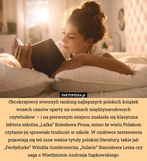 
    Obcokrajowcy stworzyli ranking najlepszych polskich książek wszech czasów