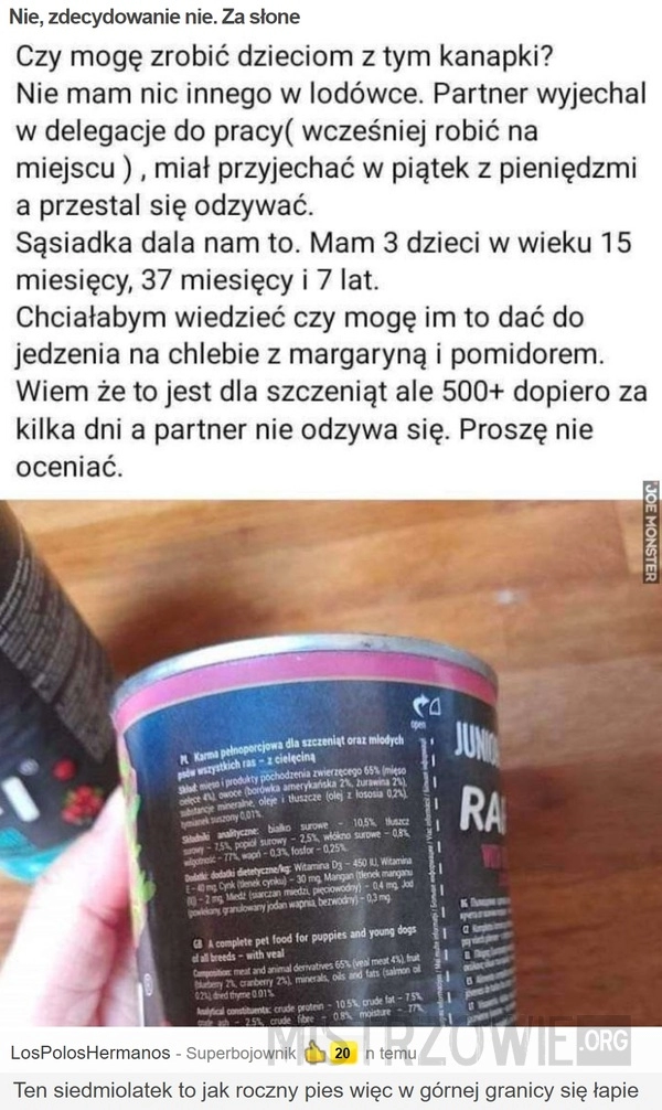 
    Nie, zdecydowanie nie. Za słone