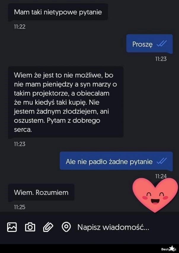 
    Nietypowe pytanie 