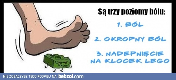 
    Są trzy poziomy bólu