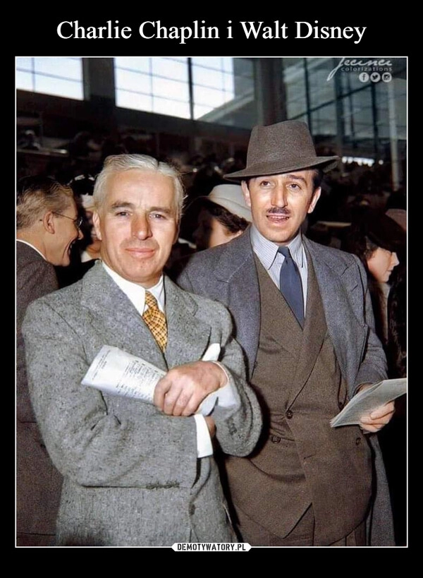 
    Charlie Chaplin i Walt Disney