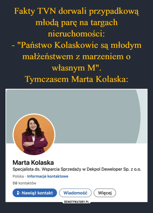 
    Fakty TVN dorwali przypadkową młodą parę na targach nieruchomości: - 