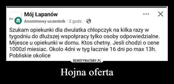 
    Hojna oferta