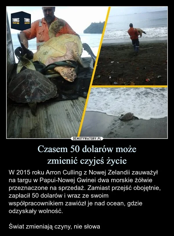 
    Czasem 50 dolarów może zmienić czyjeś życie