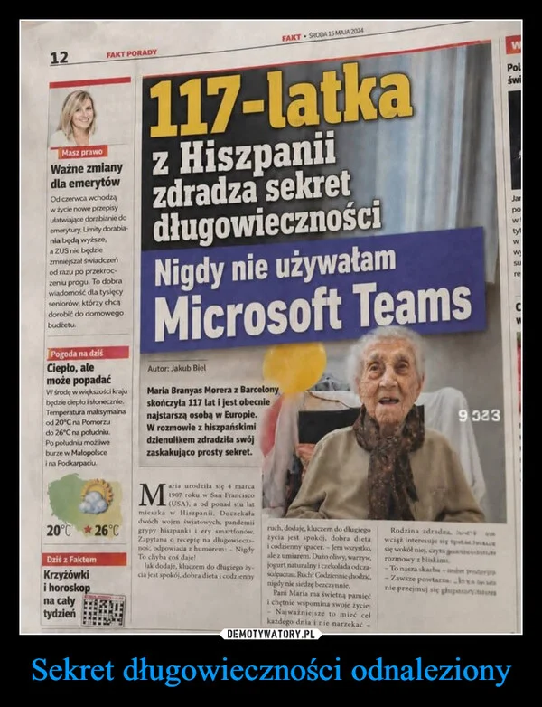 
    Sekret długowieczności odnaleziony