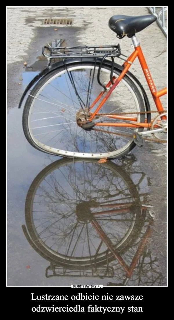 
    Lustrzane odbicie nie zawsze odzwierciedla faktyczny stan