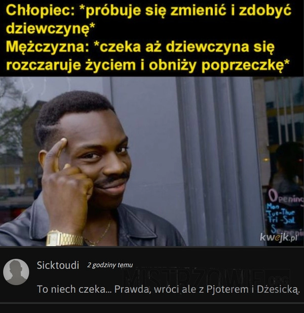 
    Chłopiec vs mężczyzna