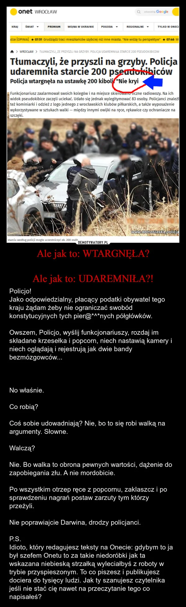 
    Ale jak to: WTARGNĘŁA? Ale jak to: UDAREMNIŁA?!