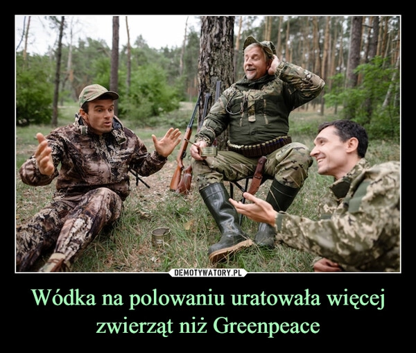 
    Wódka na polowaniu uratowała więcej zwierząt niż Greenpeace