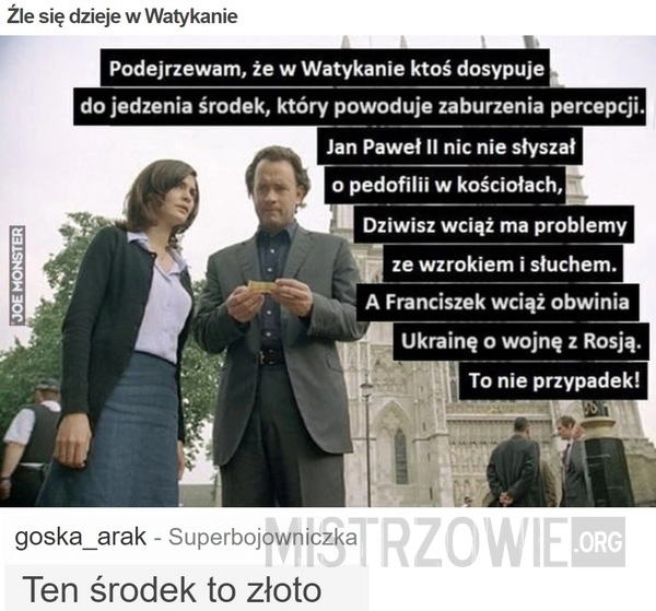 
    Źle się dzieje w Watykanie