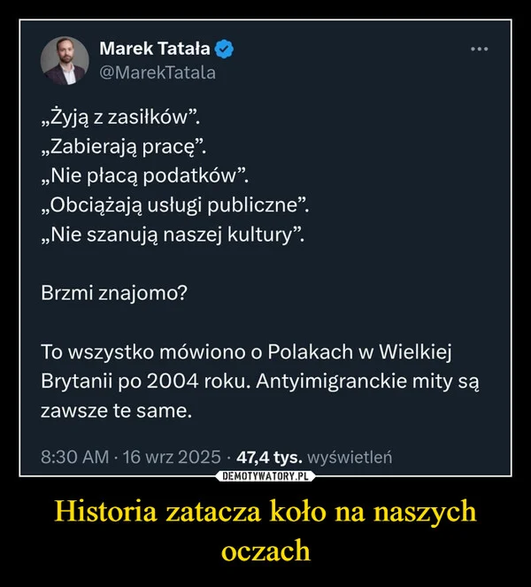 
    Historia zatacza koło na naszych oczach