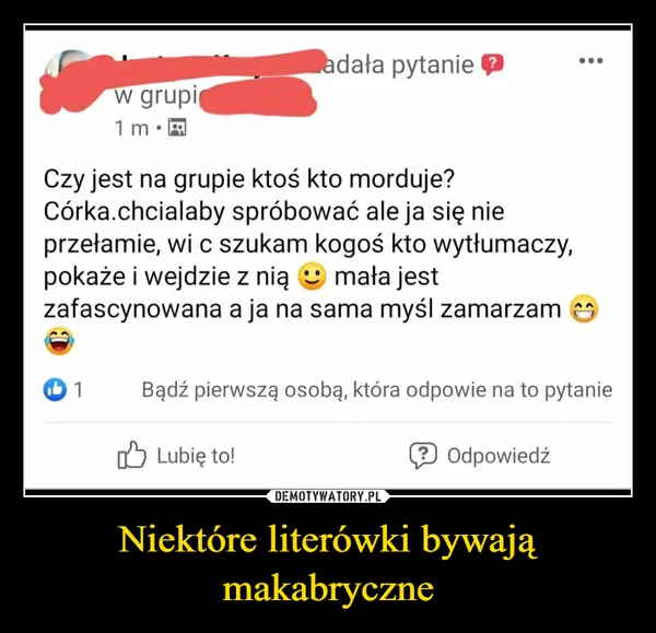 
    Niektóre literówki bywają makabryczne