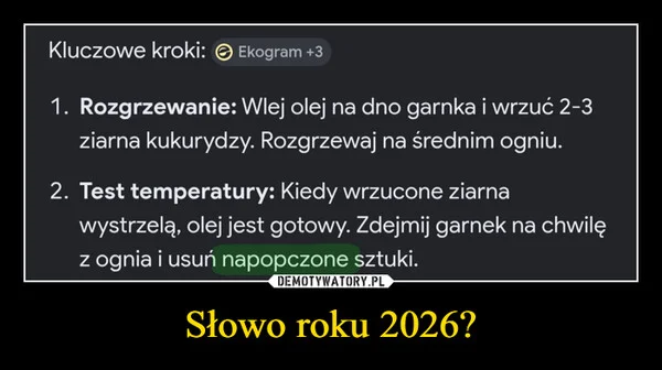
    Słowo roku 2026?