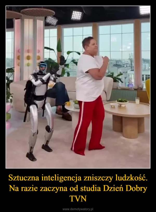 
    Sztuczna inteligencja zniszczy ludzkość. Na razie zaczyna od studia Dzień Dobry TVN