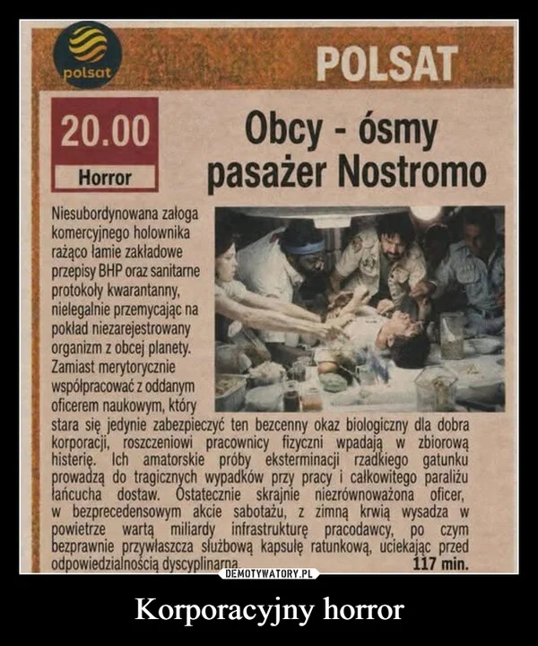 
    Korporacyjny horror