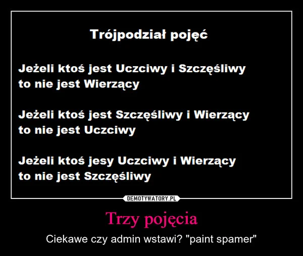 Trzy pojęcia