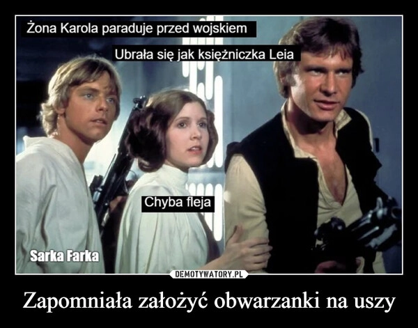 
    Zapomniała założyć obwarzanki na uszy