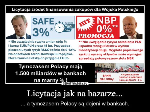 
    Licytacja jak na bazarze...