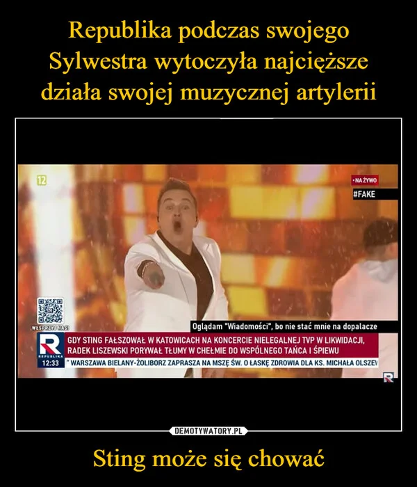 
    Republika podczas swojego Sylwestra wytoczyła najcięższe działa swojej muzycznej artylerii Sting może się chować