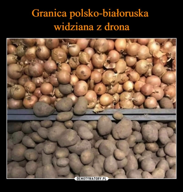 
    Granica polsko-białoruska 
widziana z drona