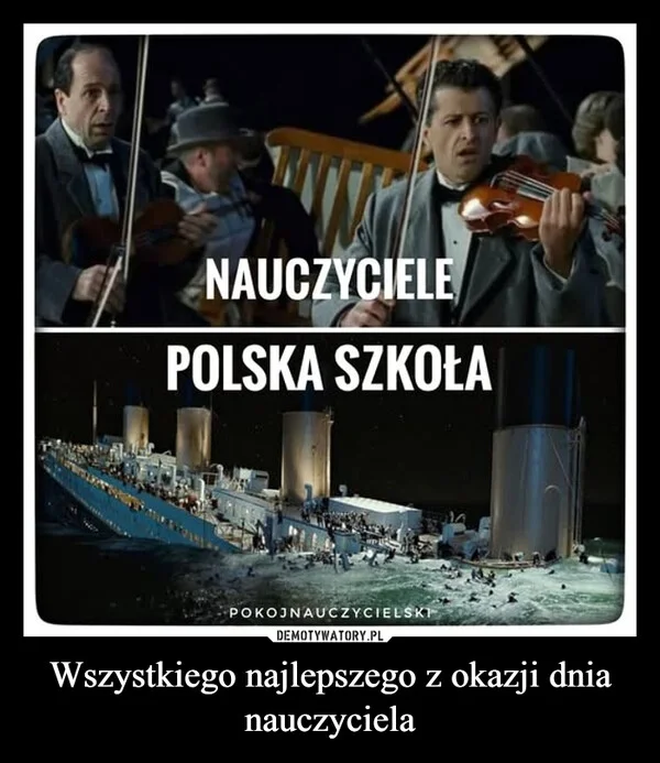 
    Wszystkiego najlepszego z okazji dnia nauczyciela