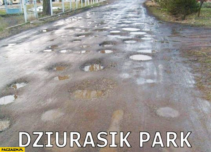 
    Dziurasik park dziury na drodze