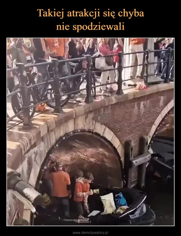 
    Takiej atrakcji się chyba nie spodziewali