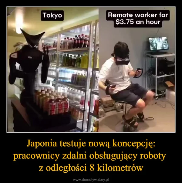 
    Japonia testuje nową koncepcję: pracownicy zdalni obsługujący roboty z odległości 8 kilometrów