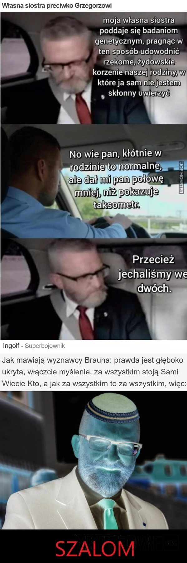 
    Własna siostra preciwko Grzegorzowi