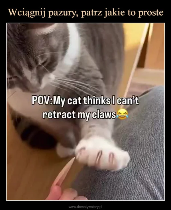 
    Wciągnij pazury, patrz jakie to proste