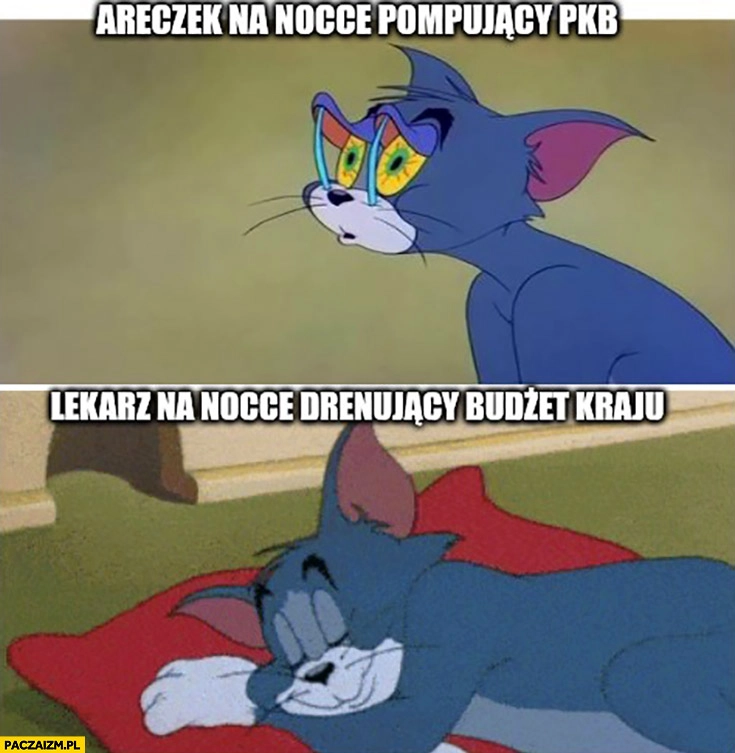 Areczek na nocce pompujący PKB vs lekarz na nocce drenujący budżet kraju