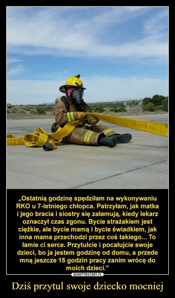 Dziś przytul swoje dziecko mocniej